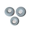 Donut Concrete Candlestick Set (3 Pieces) - Grey