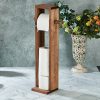Natural Wooden Toilet Paper Holder, 61 cm | Stylish & Functional