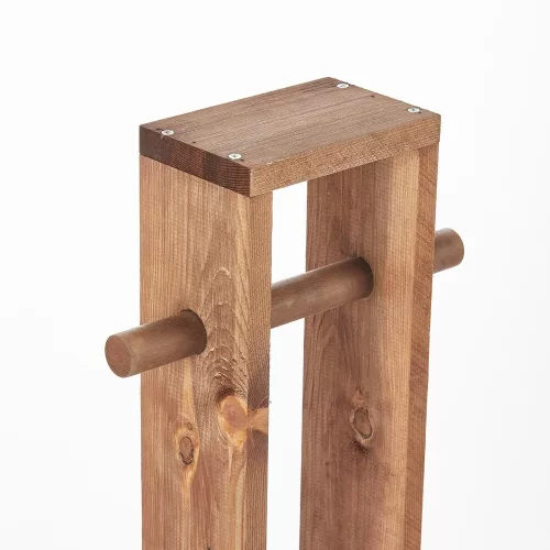 Natural Wooden Toilet Paper Holder, 61 cm | Stylish & Functional
