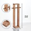 Natural Wooden Toilet Paper Holder, 61 cm | Stylish & Functional