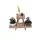Special Design Wooden Jardiniere, Natural Color, 50x70x24