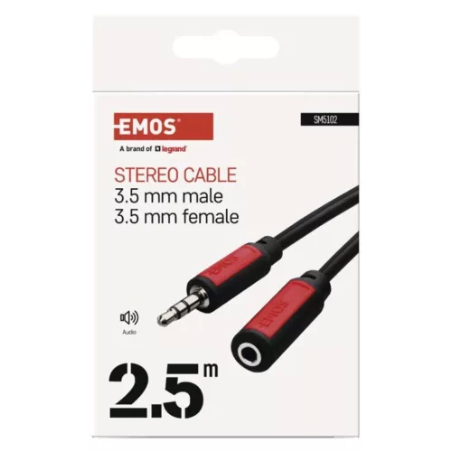 EMOS Jack cable 3.5mm ST plug-3.5mm ST plug 2.5m