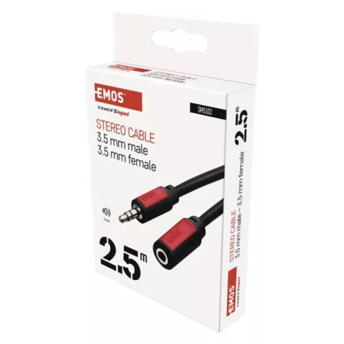 EMOS Jack cable 3.5mm ST plug-3.5mm ST plug 2.5m
