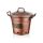 Galvanized Copper Bucket, 3L, 35x29x38 cm | Durable & Stylish