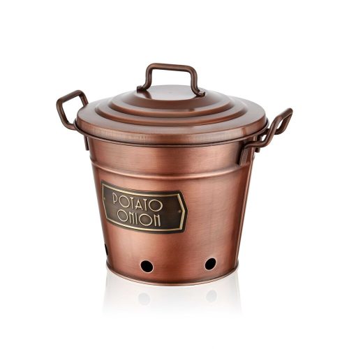 Galvanized Copper Bucket, 3L, 35x29x38 cm | Durable & Stylish