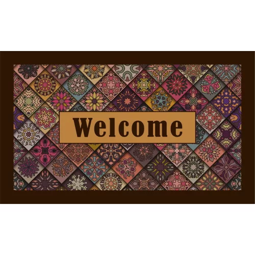 Durable PVC Doormat, 45 x 70 cm | 50% Nonwoven Felt
