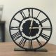 Elegant Black Metal Wall Clock, 20x20 cm, 100% Metal