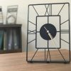 Elegant Black Metal Decorative Clock, 20x30 cm | Wall-Mountable, 100% Metal, 2 mm Thickness