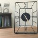 Elegant Black Metal Decorative Clock, 20x30 cm | Wall-Mountable, 100% Metal, 2 mm Thickness