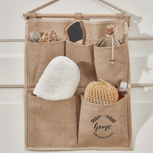 Light Brown Felt Organizer, 35x45 cm, 100% Jute | Stylish & Functional Storage Solution