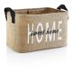 Light Brown Jute Felt Basket, 30x18x22 cm | 100% Jute, Easy Care