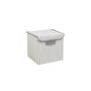 Grey Felt Storage Box, 30x30x30 cm | Durable Polyester-Cotton