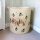 Elegant Cream Felt Basket, 37x40 cm | Durable 70% Polyester