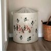 Elegant Cream Felt Basket, 37x40 cm | Durable 70% Polyester