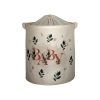 Elegant Cream Felt Basket, 37x40 cm | Durable 70% Polyester