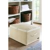 Elegant Cream Felt Storage Box, 42x23x34 cm | 100% Terrycloth, Easy Clean