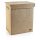 Light Brown Jute Felt Storage Box, 67L, 40x50x30 cm