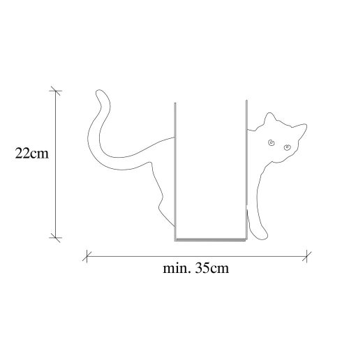 Durable Metal Bookend, 35x14x22 cm, White | 100% Metal