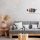 Black Metal Bookend, 44 x 14 x 22 cm | 100% Metal, Durable Design