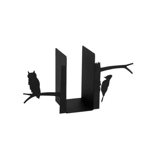 Black Metal Bookend, 44 x 14 x 22 cm | 100% Metal, Durable Design