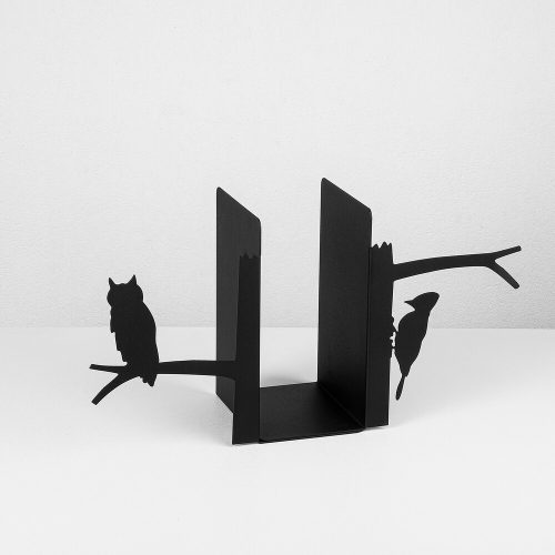 Black Metal Bookend, 44 x 14 x 22 cm | 100% Metal, Durable Design