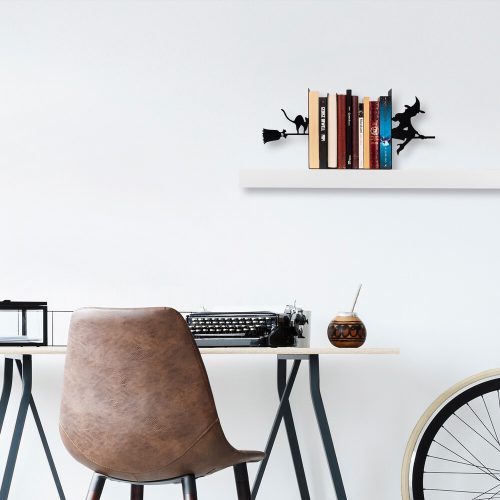 Black Metal Bookend, 55 x 16 x 22 cm | 100% Durable Metal