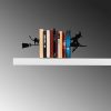 Black Metal Bookend, 55 x 16 x 22 cm | 100% Durable Metal