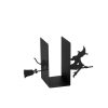 Black Metal Bookend, 55 x 16 x 22 cm | 100% Durable Metal