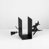Black Metal Bookend, 55 x 16 x 22 cm | 100% Durable Metal