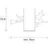 Black Metal Bookend, 55 x 16 x 22 cm | 100% Durable Metal