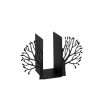 Black Metal Bookend, 44 x 14 x 22 cm | 100% Metal, Durable Design