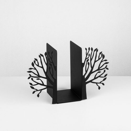 Black Metal Bookend, 44 x 14 x 22 cm | 100% Metal, Durable Design