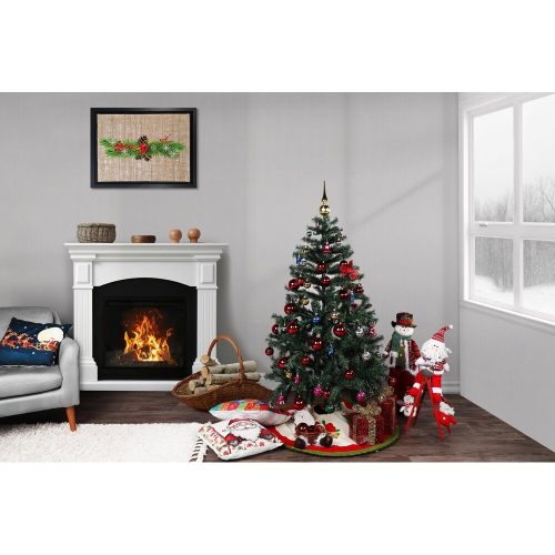 180 cm Green Artificial Christmas Tree, Iron Body
