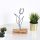 Elegant Black Decorative Object, 100% Metal & Wood, 17x30x3.5 cm