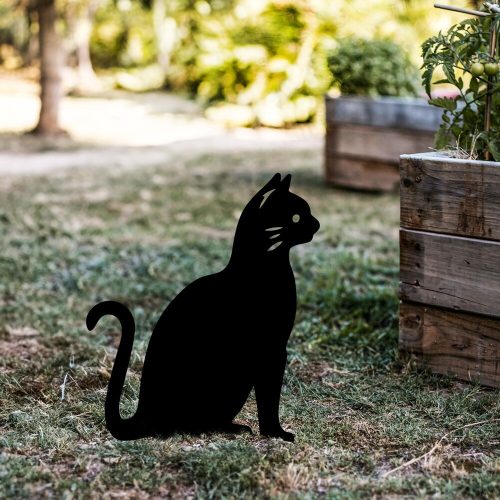Elegant Black Metal Decorative Object, 38 x 20 cm | 100% Metal, No Assembly Required
