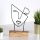 Elegant Black Decorative Object, 100% Metal & Wood, 17x30x3.5 cm