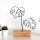 Elegant Black Decorative Object, 100% Metal & Wood, 17x30x3.5 cm