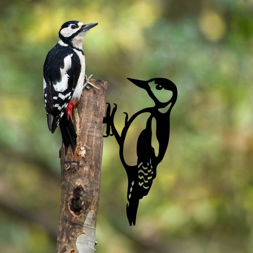 Hand-Painted Black Decorative Object, 18 x 30 cm | 100% Metal, No Assembly Required, Unique Design