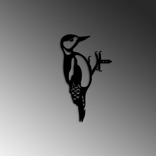 Hand-Painted Black Decorative Object, 18 x 30 cm | 100% Metal, No Assembly Required, Unique Design