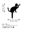 Elegant Black Metal Decorative Object, 36 x 31 cm | 100% Metal, No Assembly Required
