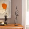 Elegant Black Metal Decorative Object | 12 x 45 cm | 100% Metal