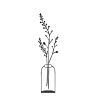 Elegant Black Metal Decorative Object | 12 x 45 cm | 100% Metal