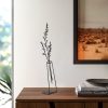 Black Metal Decorative Object, 12 x 50 cm, 1.5 mm Thick
