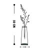Black Metal Decorative Object, 12 x 50 cm, 1.5 mm Thick