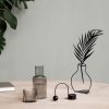 Stylish Black Metal Decorative Object, 20 x 39 cm, 1.5mm