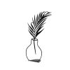 Stylish Black Metal Decorative Object, 20 x 39 cm, 1.5mm