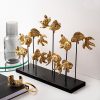 Elegant Gold Decorative Object, 42 cm | 100% Polyester