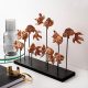 Elegant Copper Decorative Object, 42x28x10 cm, 100% Polyester