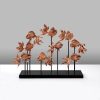 Elegant Copper Decorative Object, 42x28x10 cm, 100% Polyester