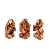 Elegant Copper Decorative Objects (3 Pieces), 8-9 cm | 100% Polyester, Stylish Home Accent